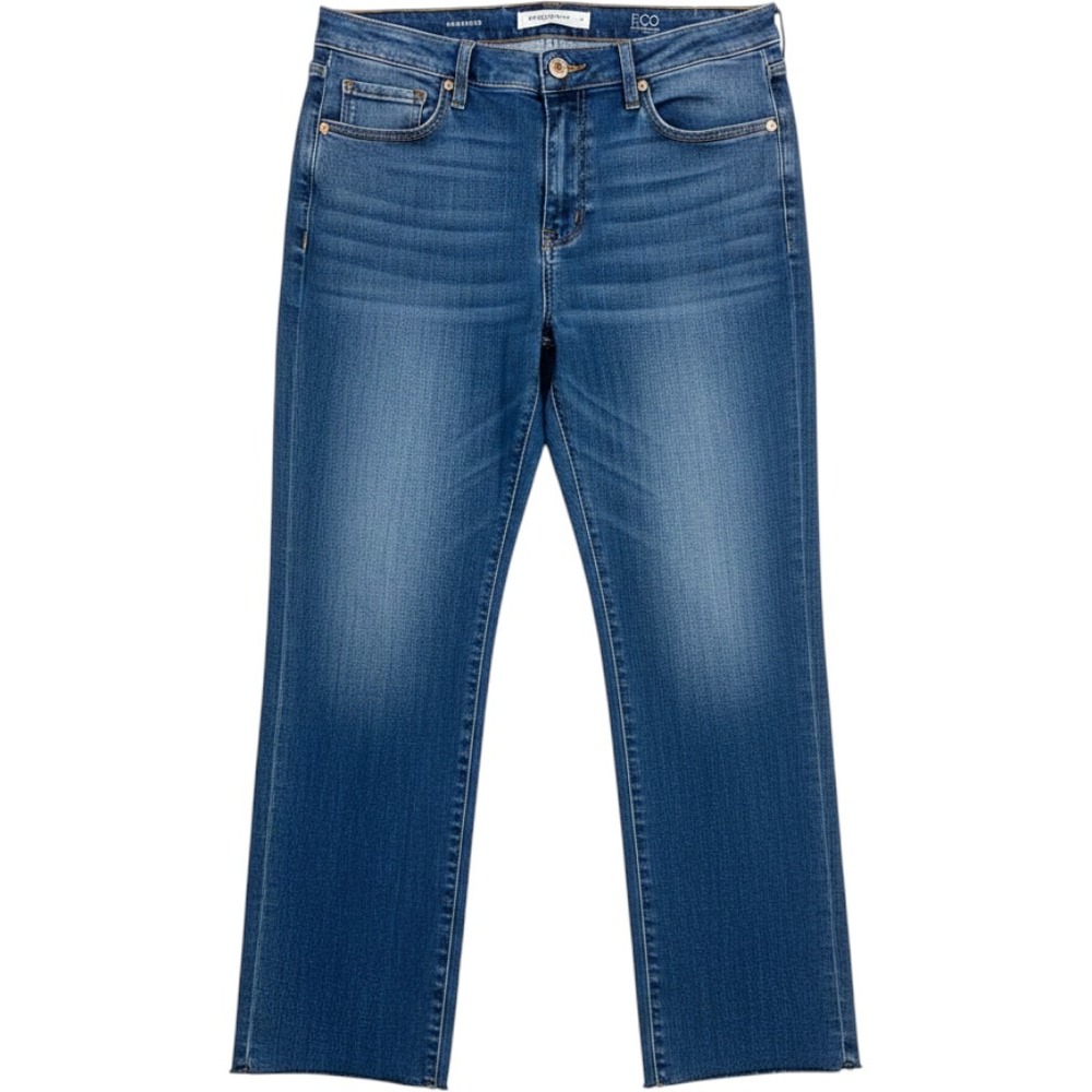 Liverpool Los Angeles Eco Logical The Girlfriend Jeans Raw Hem Medium Wash 14/32 - Picture 3 of 11